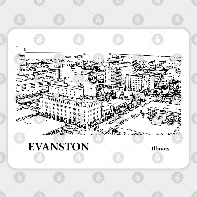 Evanston Illinois Magnet by Lakeric